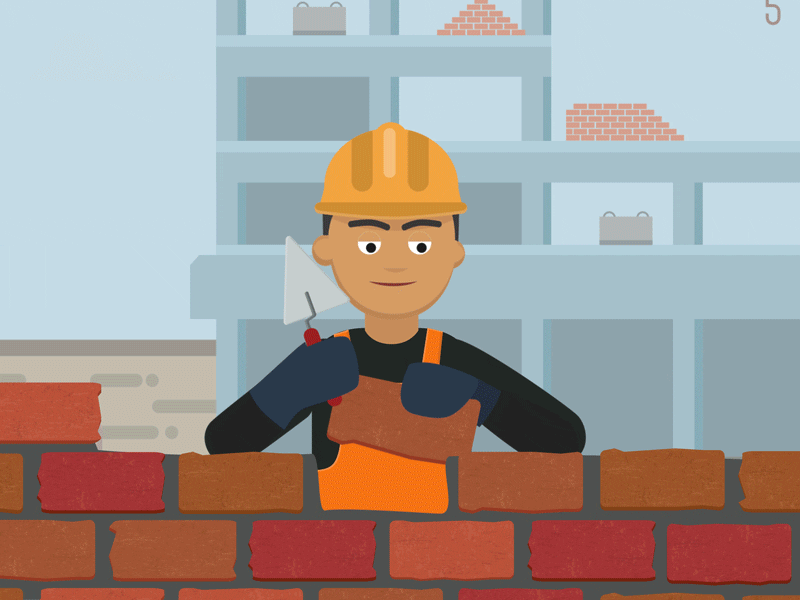 professional brick layer